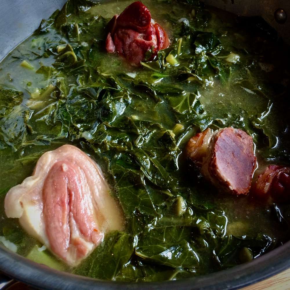 Slow-Cooked Collard Greens