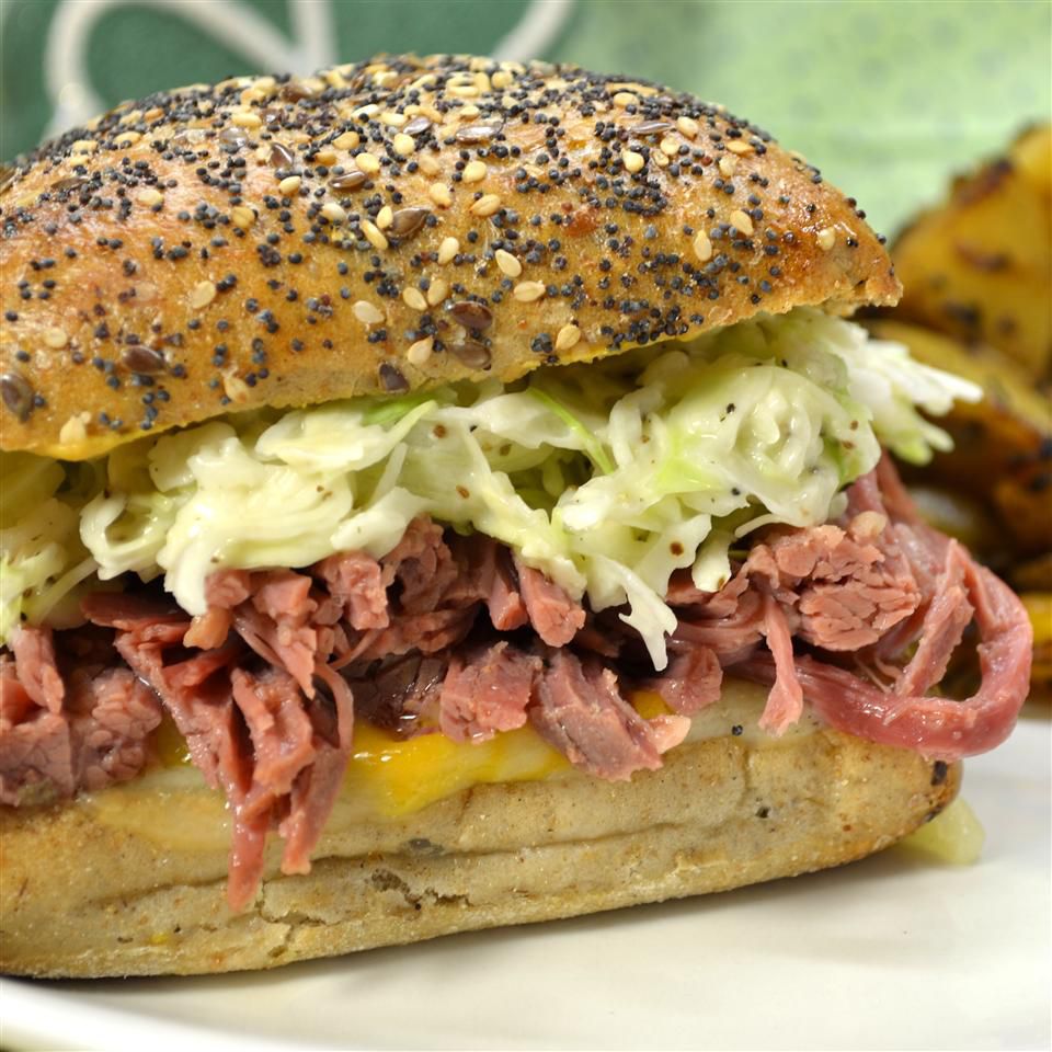 Slow-Cooked Corned Beef Sandwiches