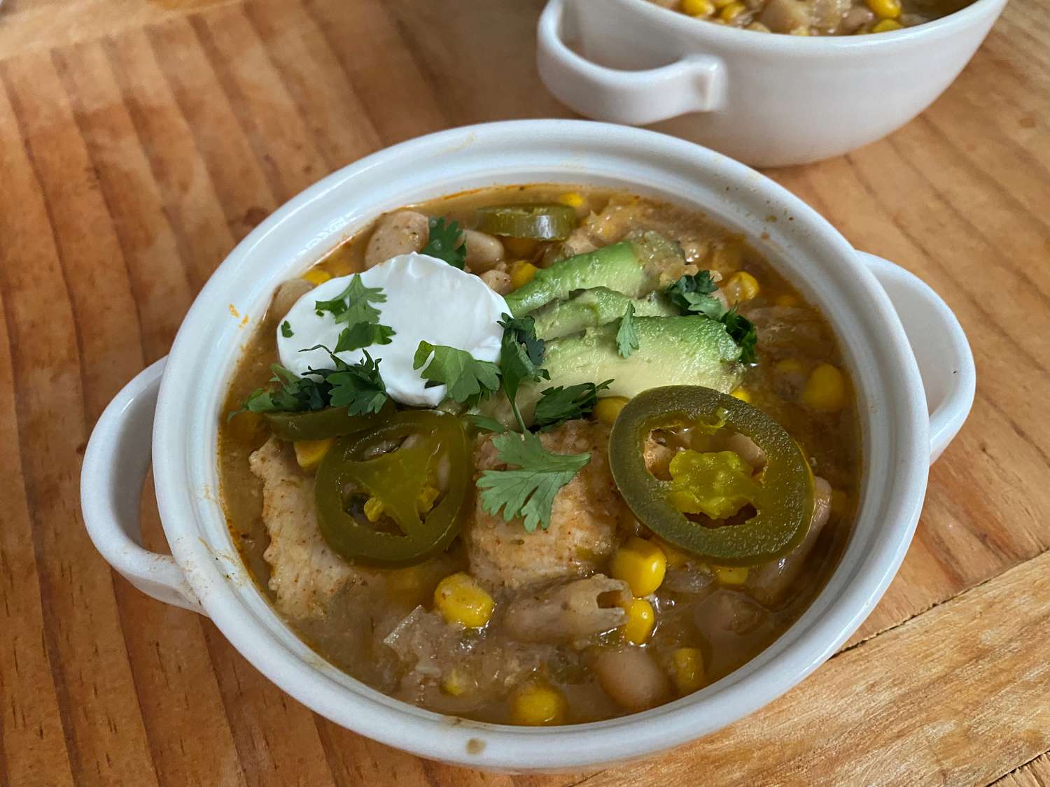Slow-Cooked White Bean Chicken Chili