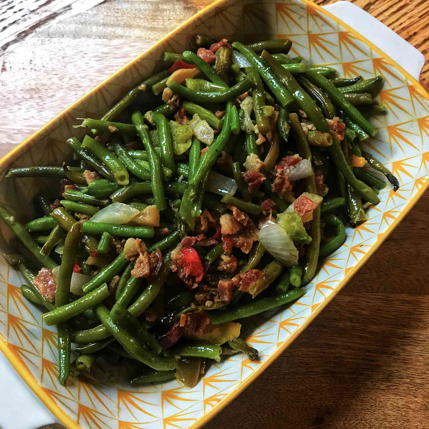 Slow Cooker Bacon Green Beans