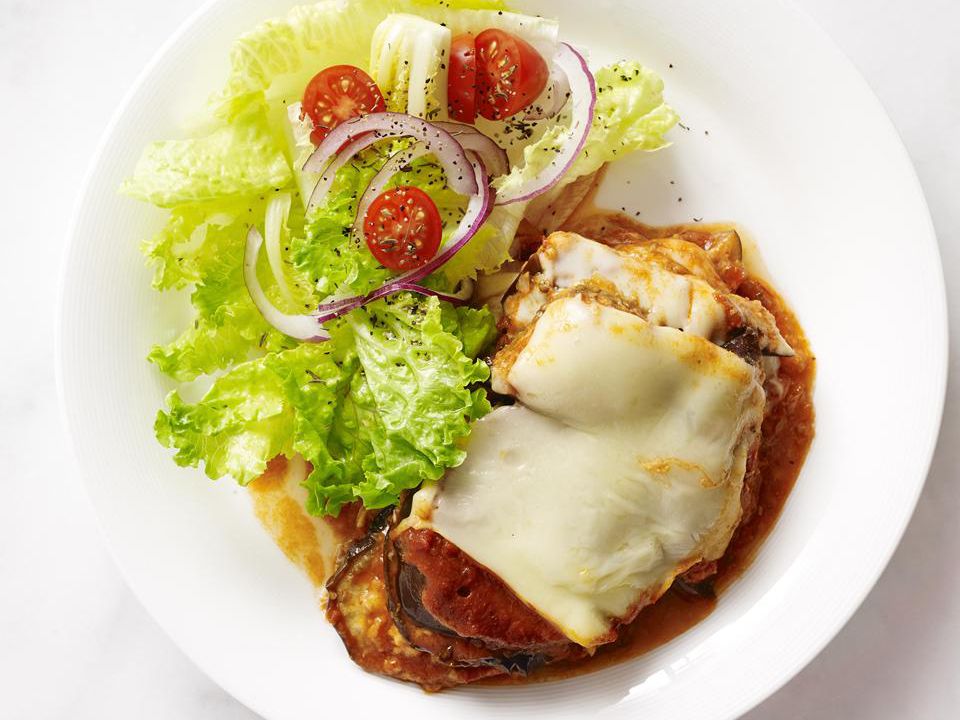 Slow Cooker Eggplant Parmesan Bake