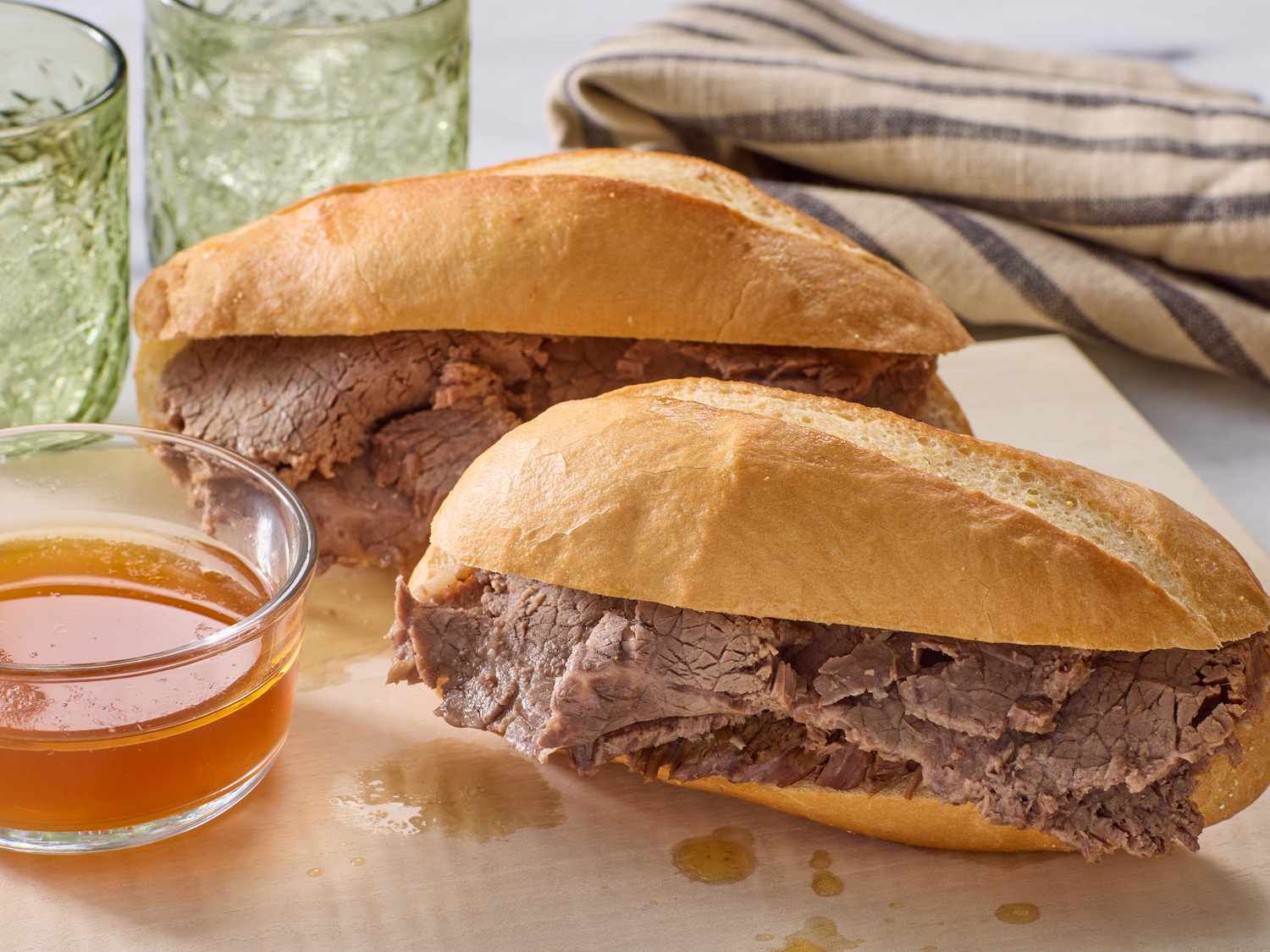 Slow Cooker French Dip For Sandwiches