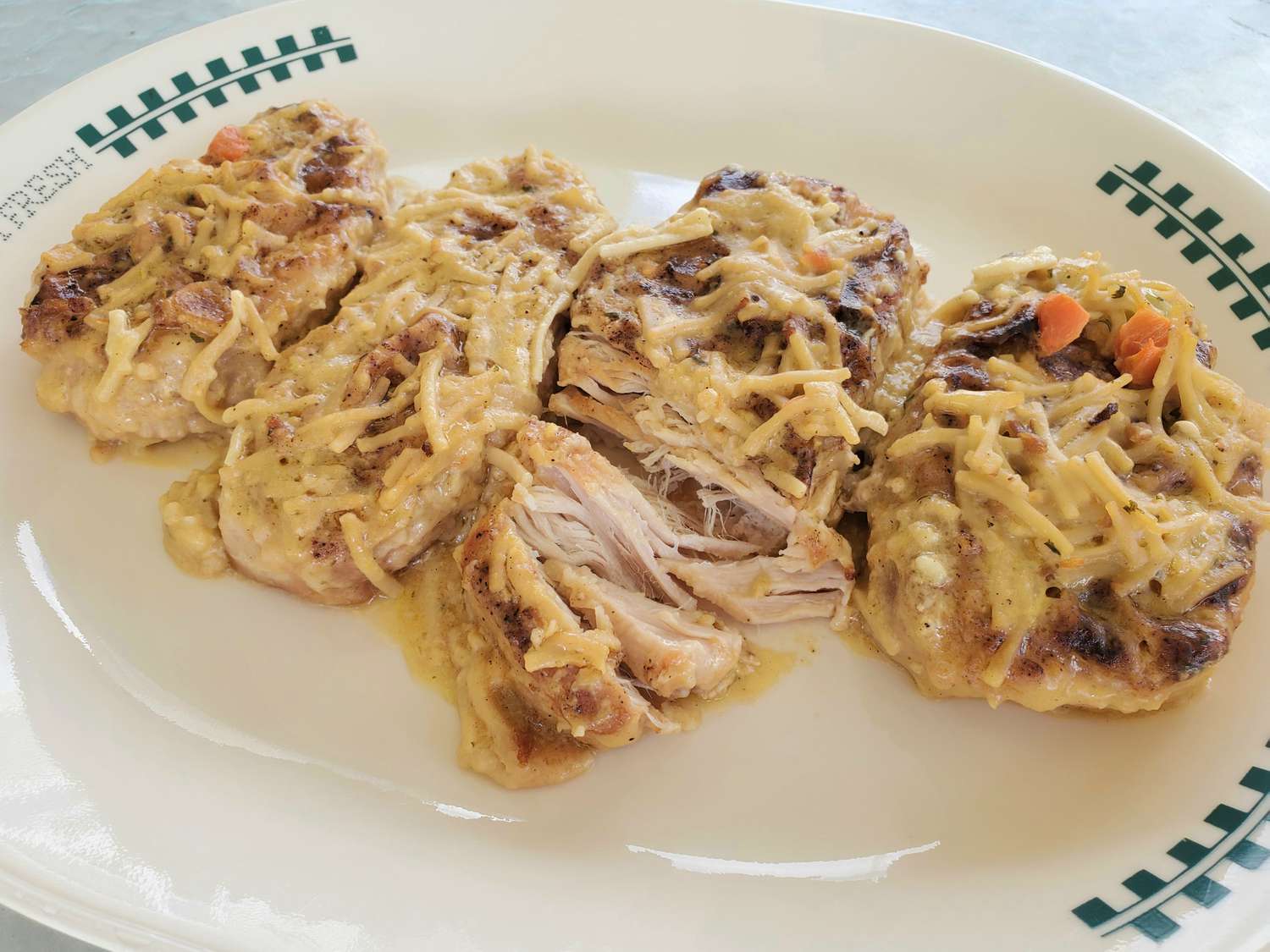 Slow Cooker Garlic Mustard Pork Chops
