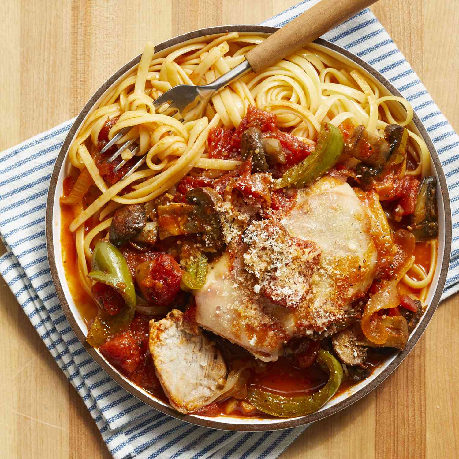 Slow Cooker Pork Stew Cacciatore
