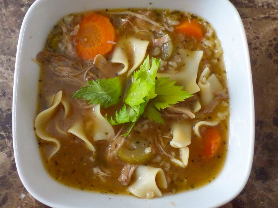 Slow Cooker Turkey Soup