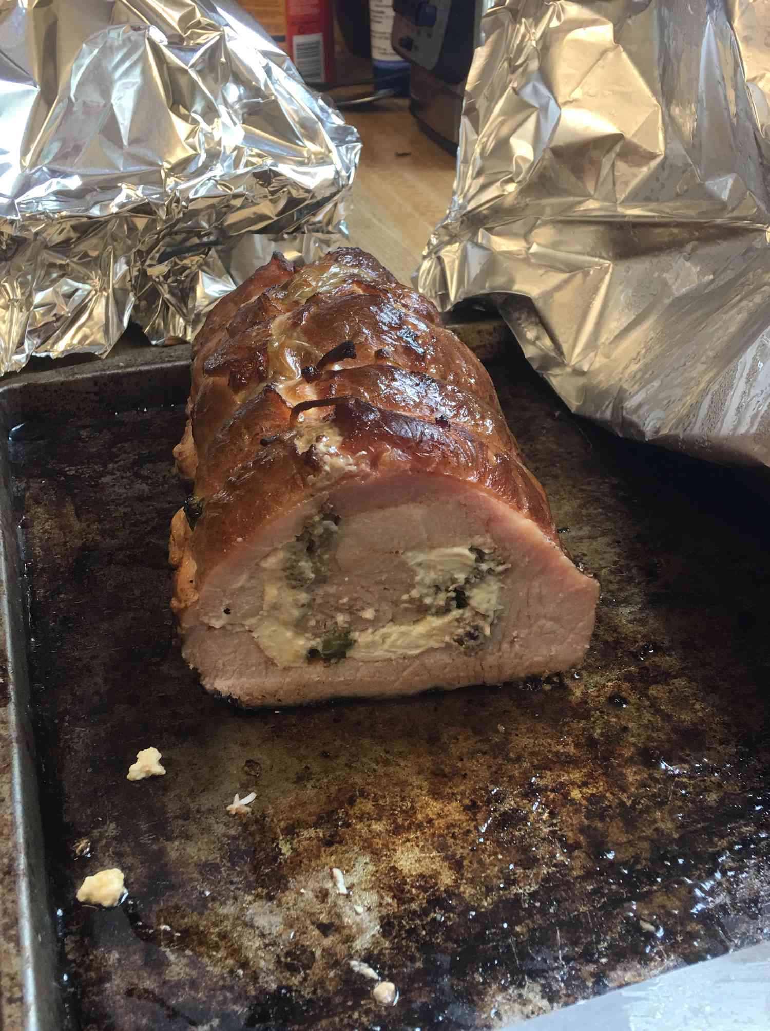 Smoked Jalapeño Stuffed Pork Loin