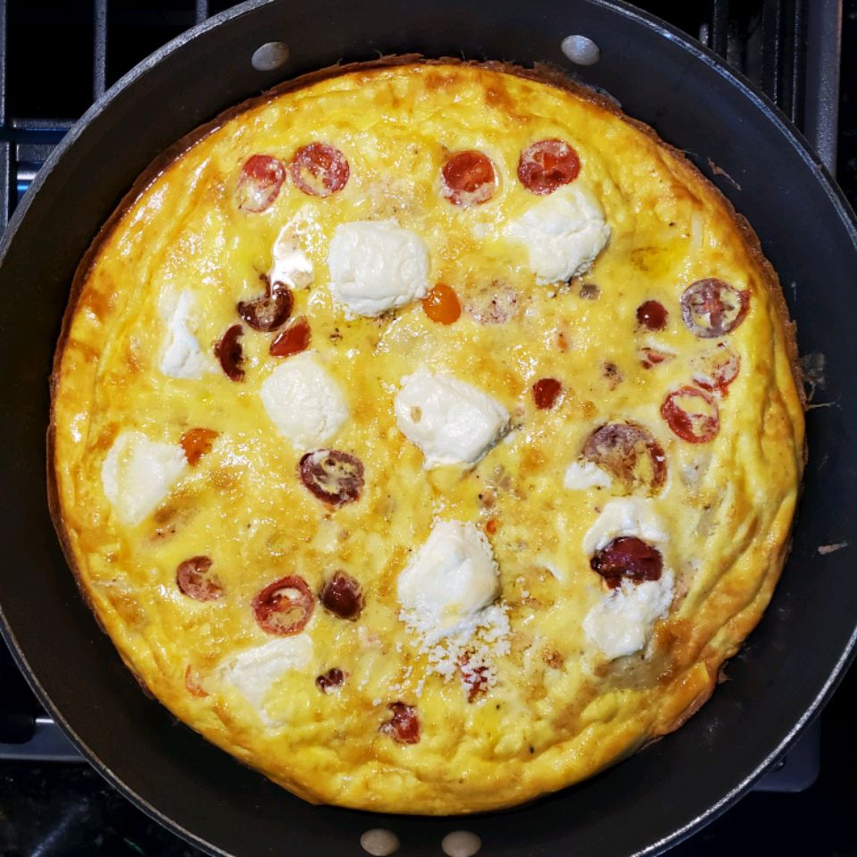 Smoked Salmon and Cream Cheese Frittata