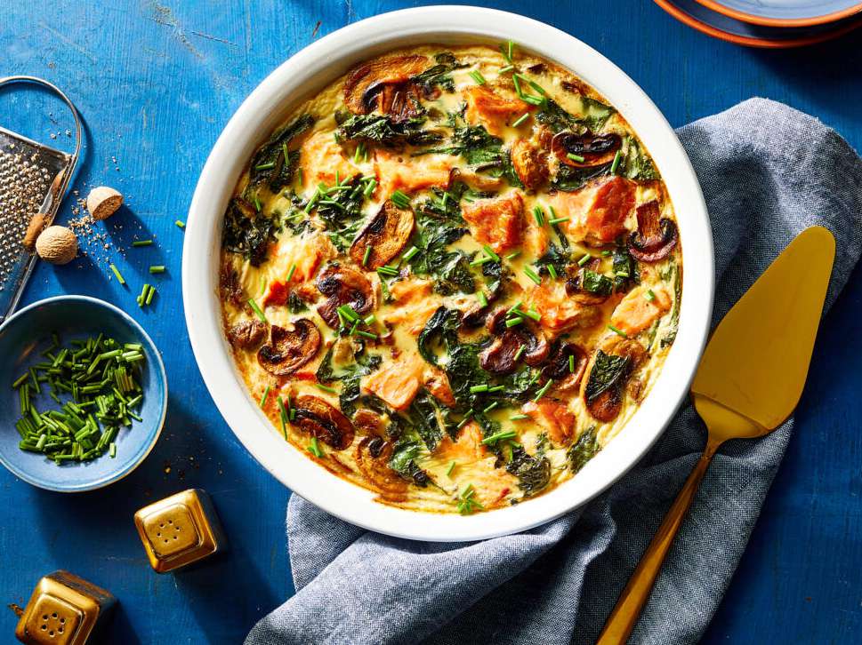 Smoked Salmon and Swiss Chard Quiche
