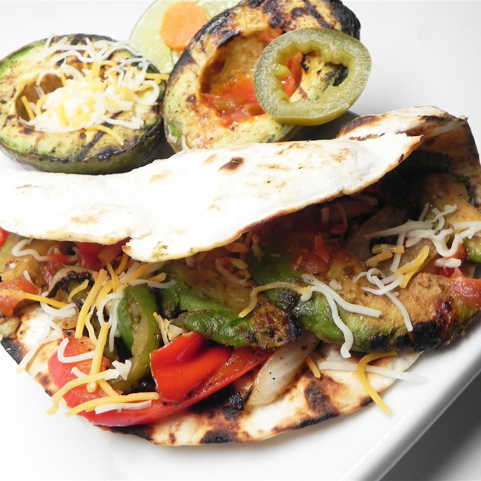 Smoky Avocado Veggie Fajitas