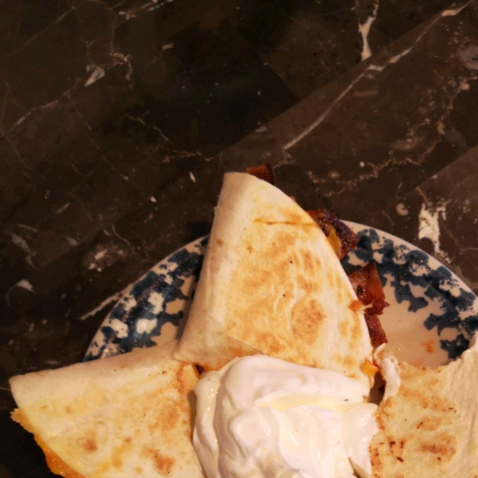 Smoky Bacon and Tomato Quesadillas