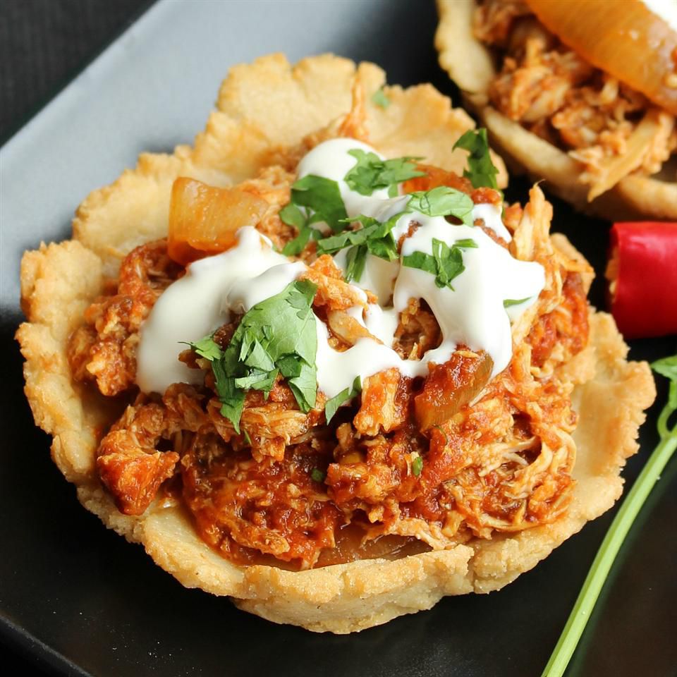 Smoky Chicken Tinga Tostadas