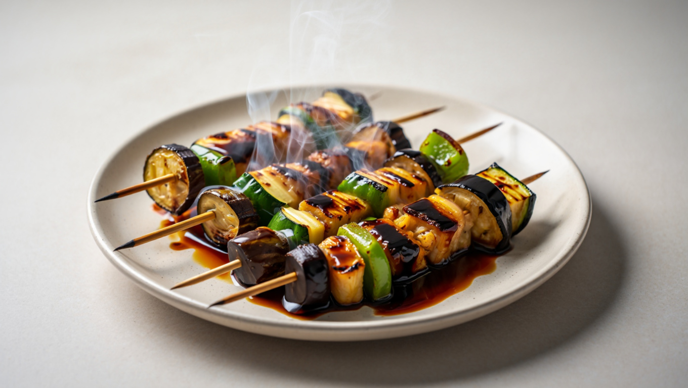 Smoky Grilled Vegetables with Balsamic Vinegar