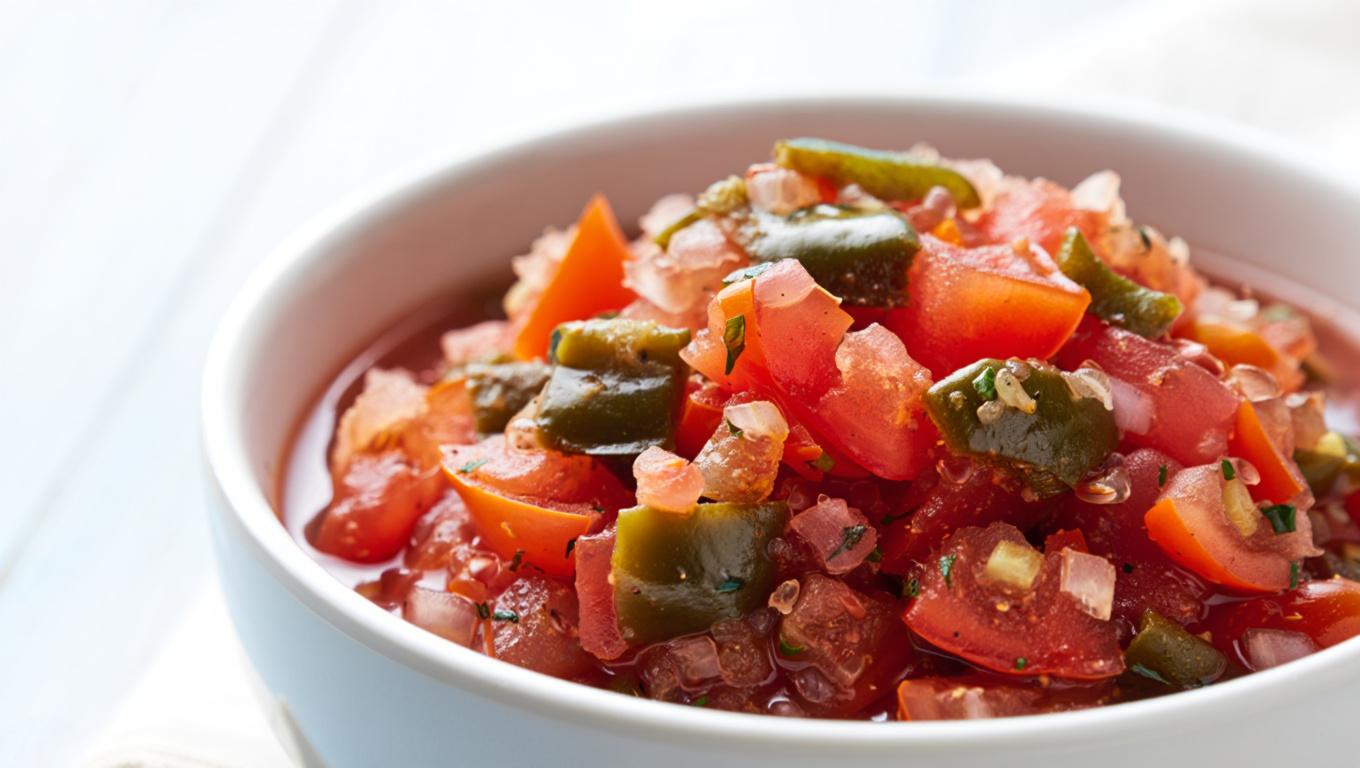 Smoky Poblano Tomato Salsa