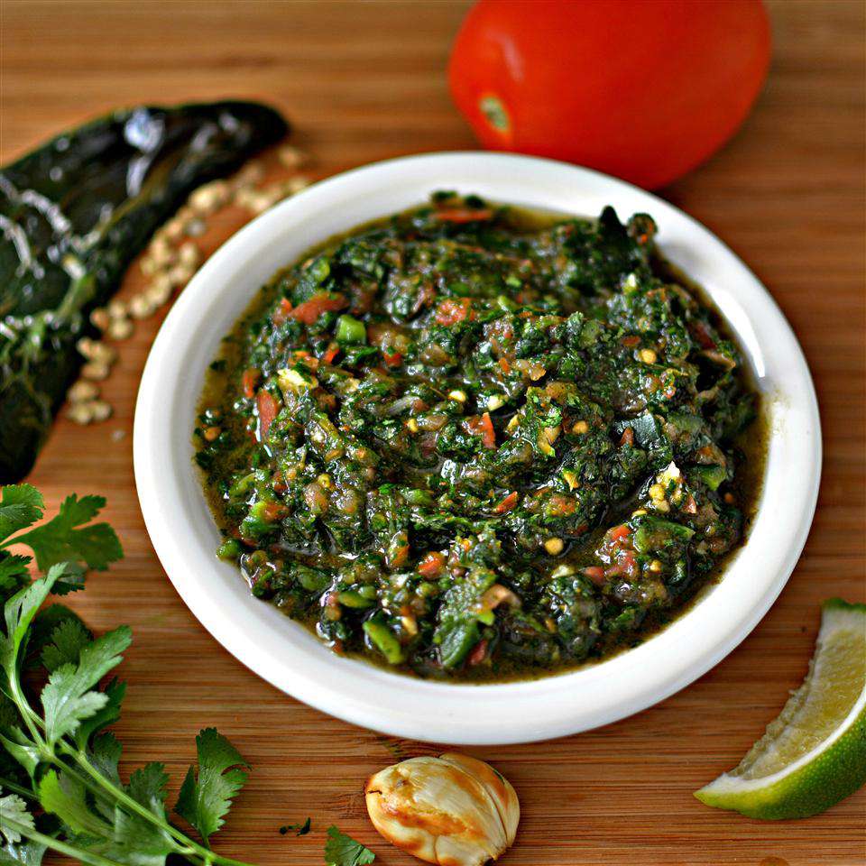 Smoky Poblano Tomato Salsa