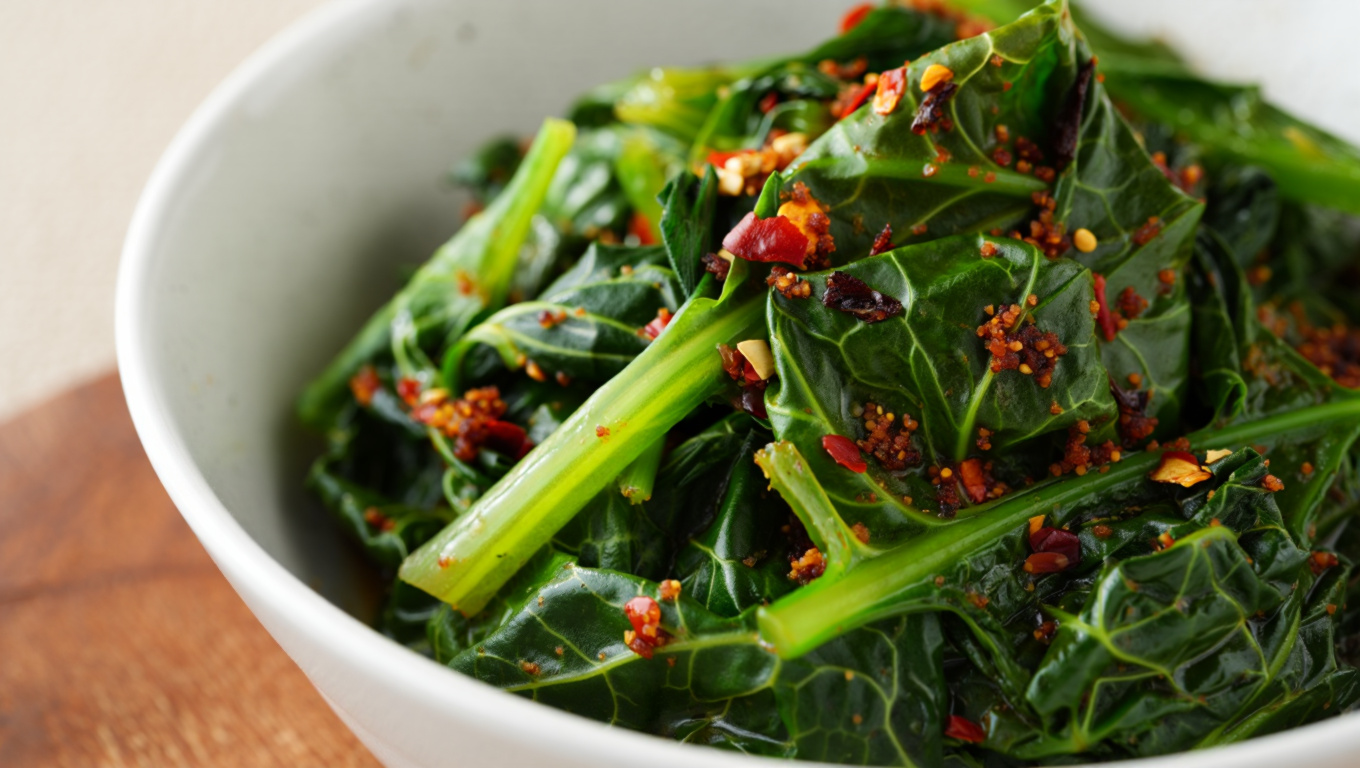 Smoky Spiced Collard Greens