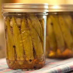 Smoky Spicy Pickled Okra
