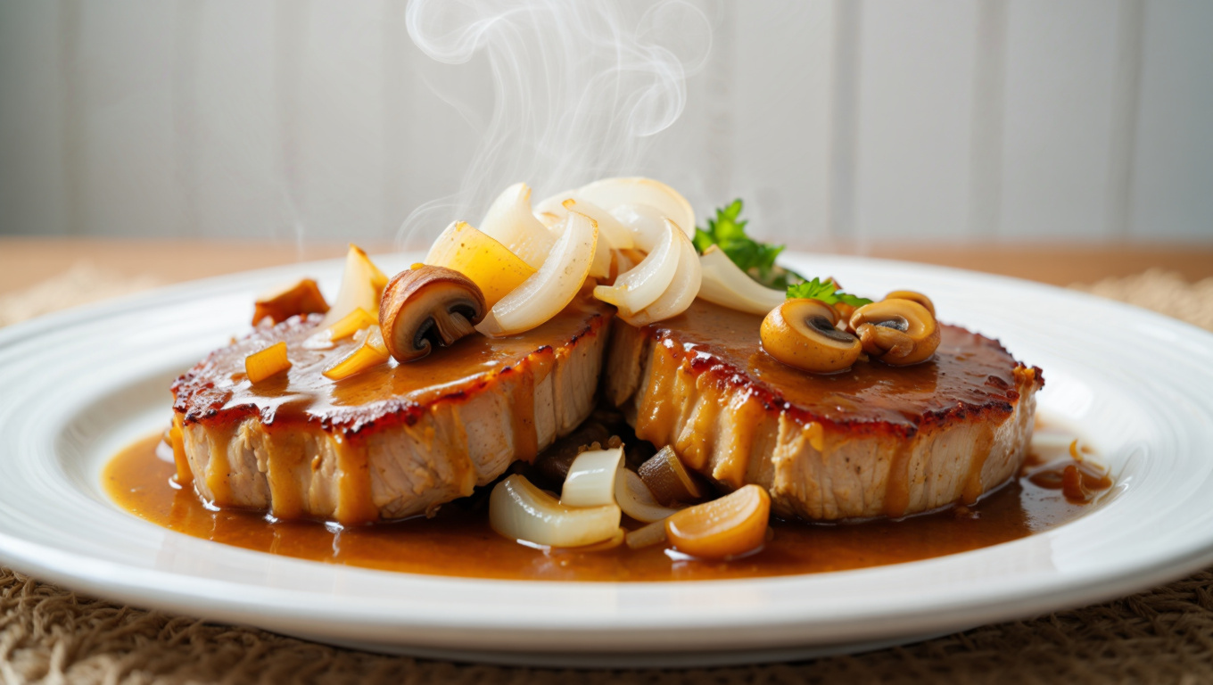 Smothered Pork Chops in Brown Gravy