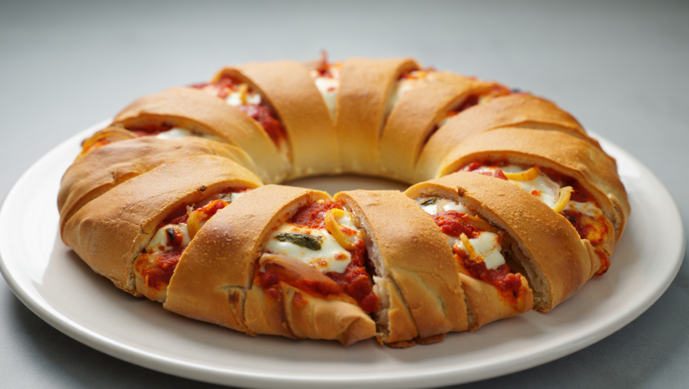 Snake-Shaped Calzone