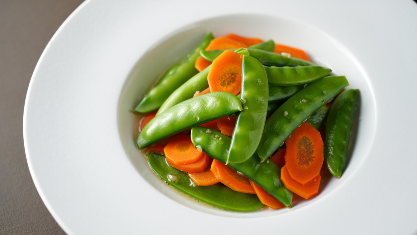 Snow Peas and Carrots Stir-Fry