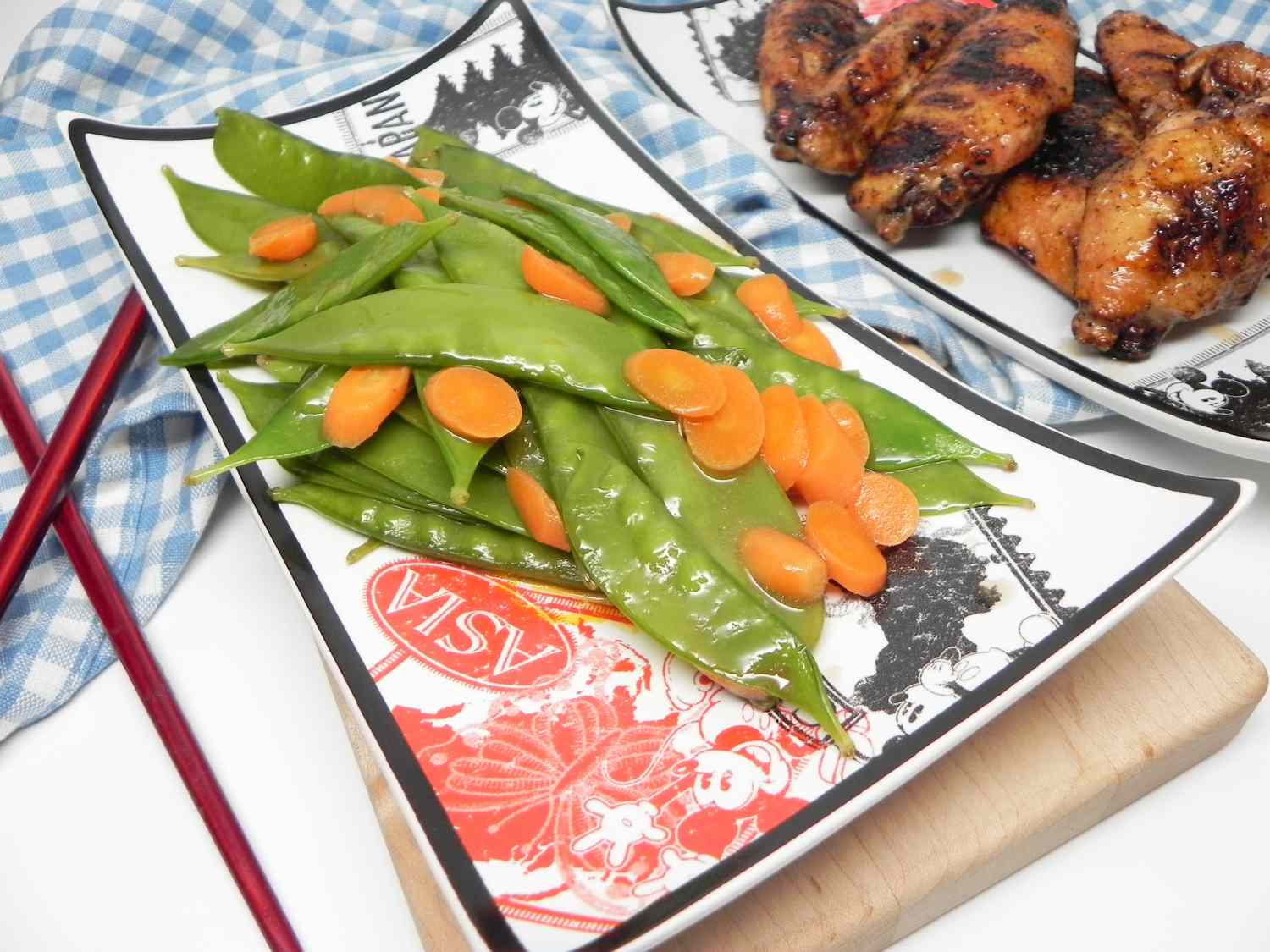 Snow Peas and Carrots Stir-Fry