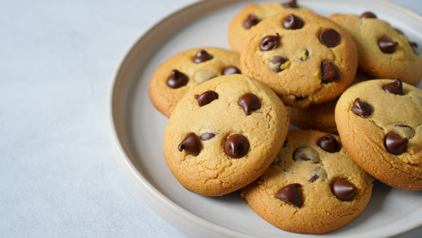 Soft-Baked Banana Chocolate Chip Cookies