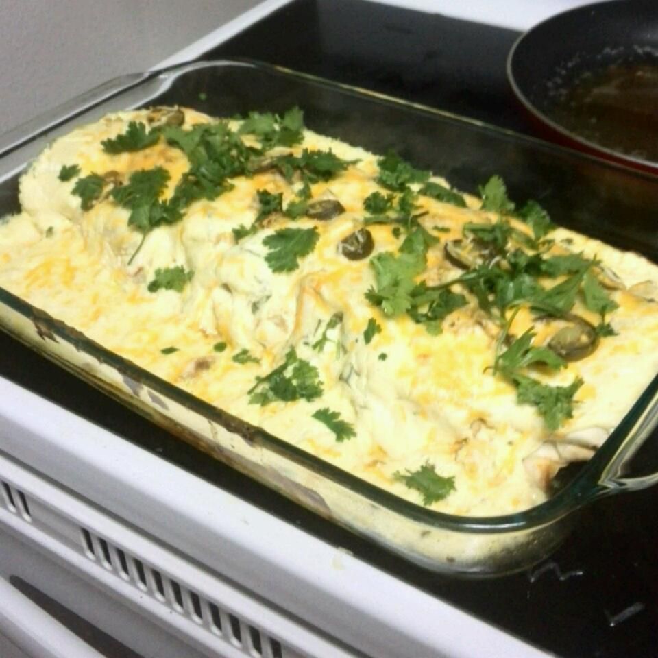 Sour Cream Chicken Enchiladas