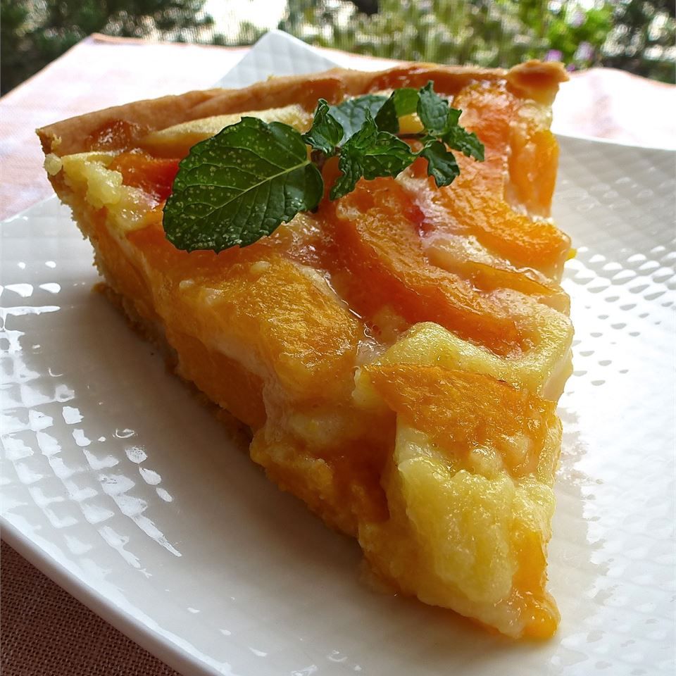 Sour Cream Peach Pie