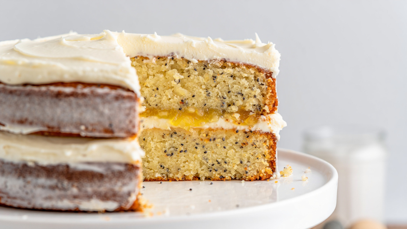 Sour Cream Poppy Seed Cake