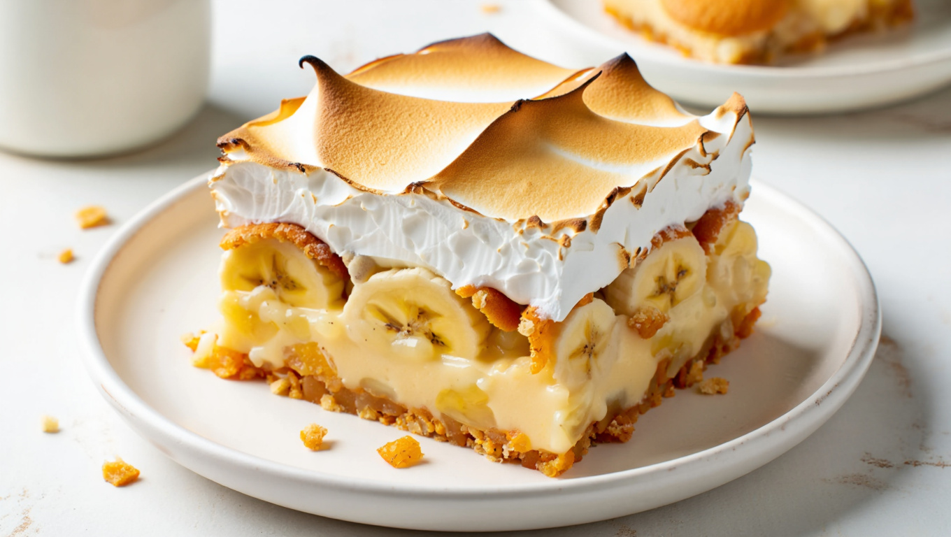 Southern Banana Pudding with Crispy Meringue