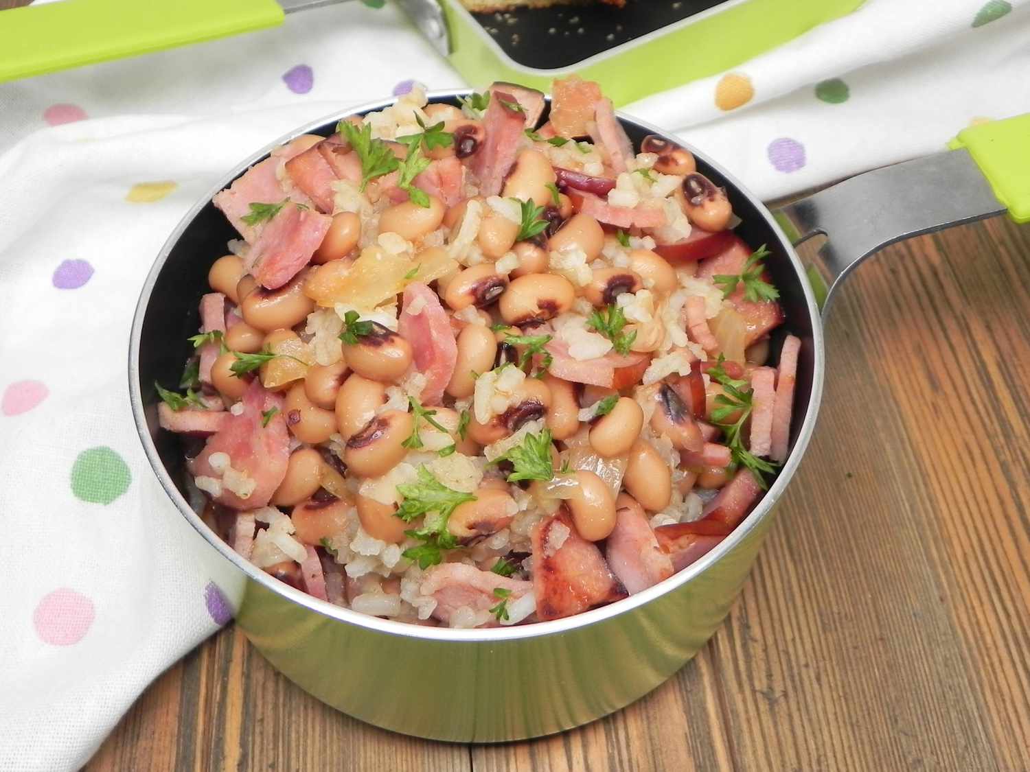 Southern Black-Eyed Pea and Ham Casserole