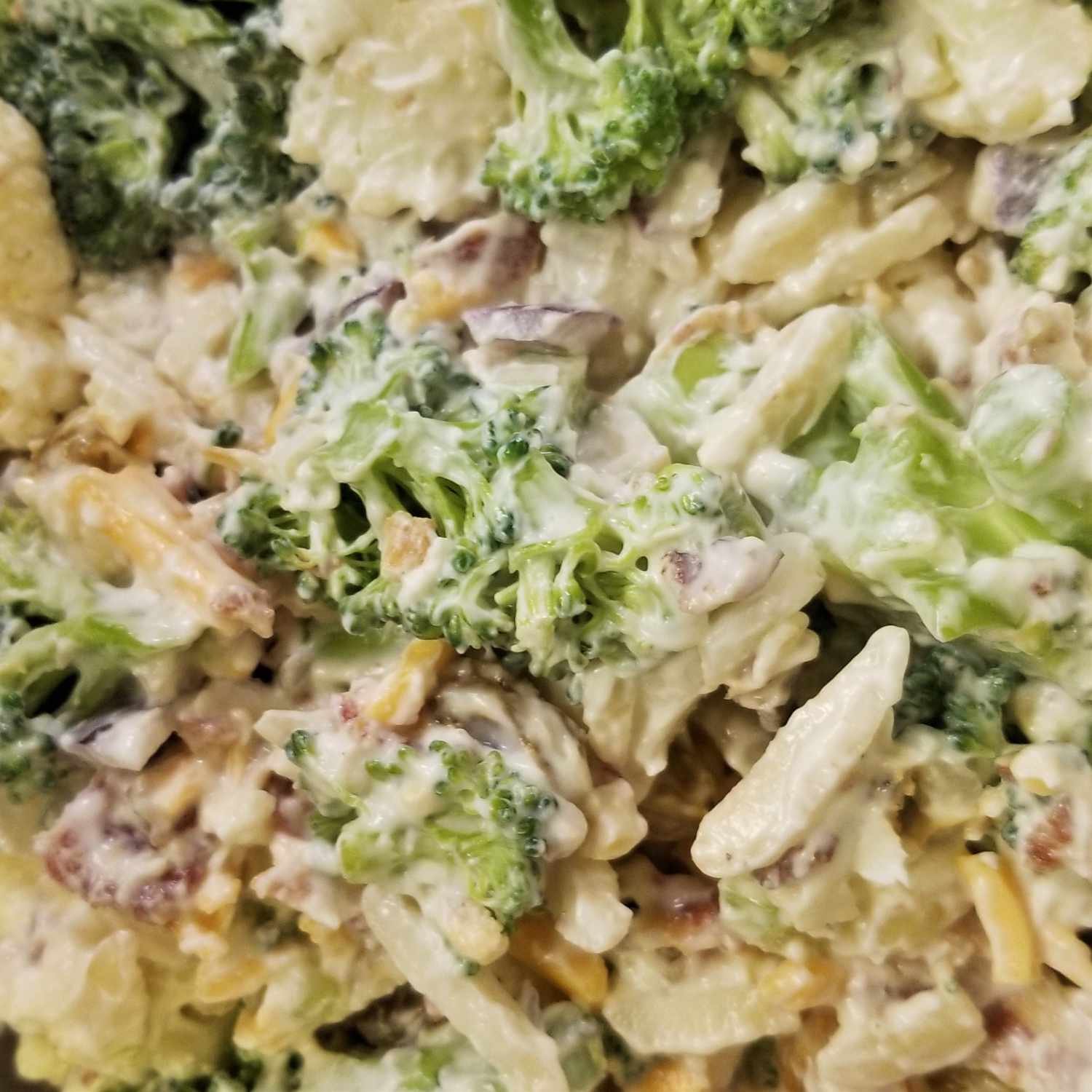 Southern Broccoli Cauliflower Salad