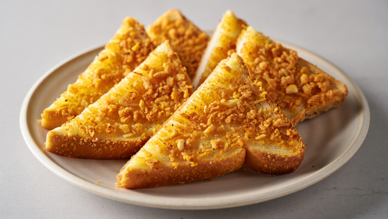 Southern Chicken Toast Triangles