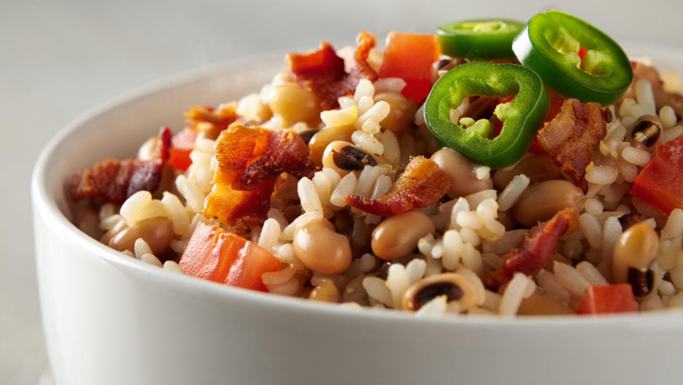 Southern-Style Hoppin' John with Bacon and Rice