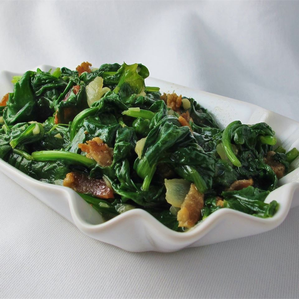 Southern Style Pan-Fried Spinach
