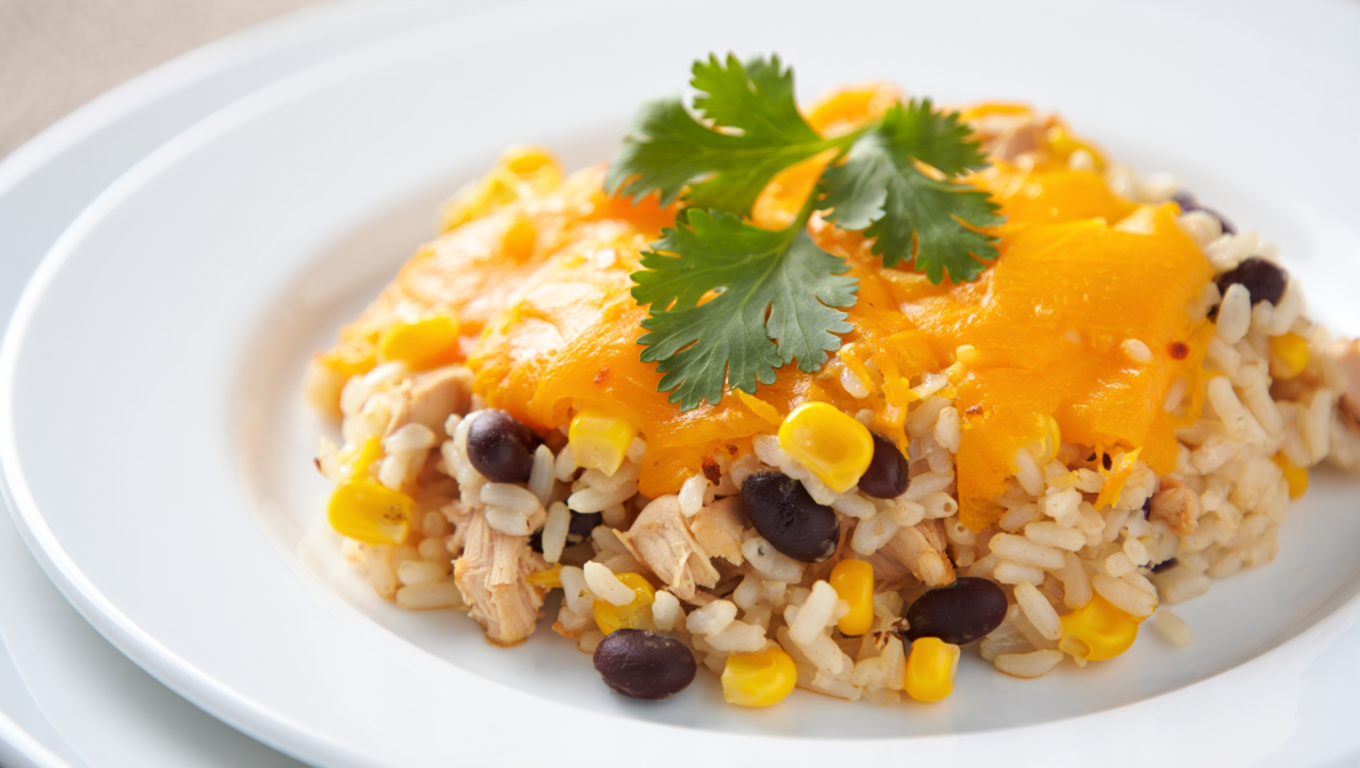 Southwest Chicken and Rice Bake