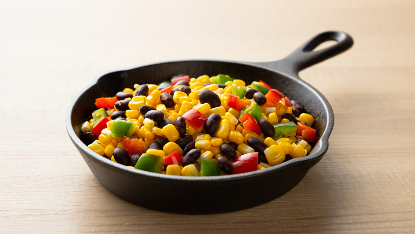 Southwest Corn and Bean Skillet