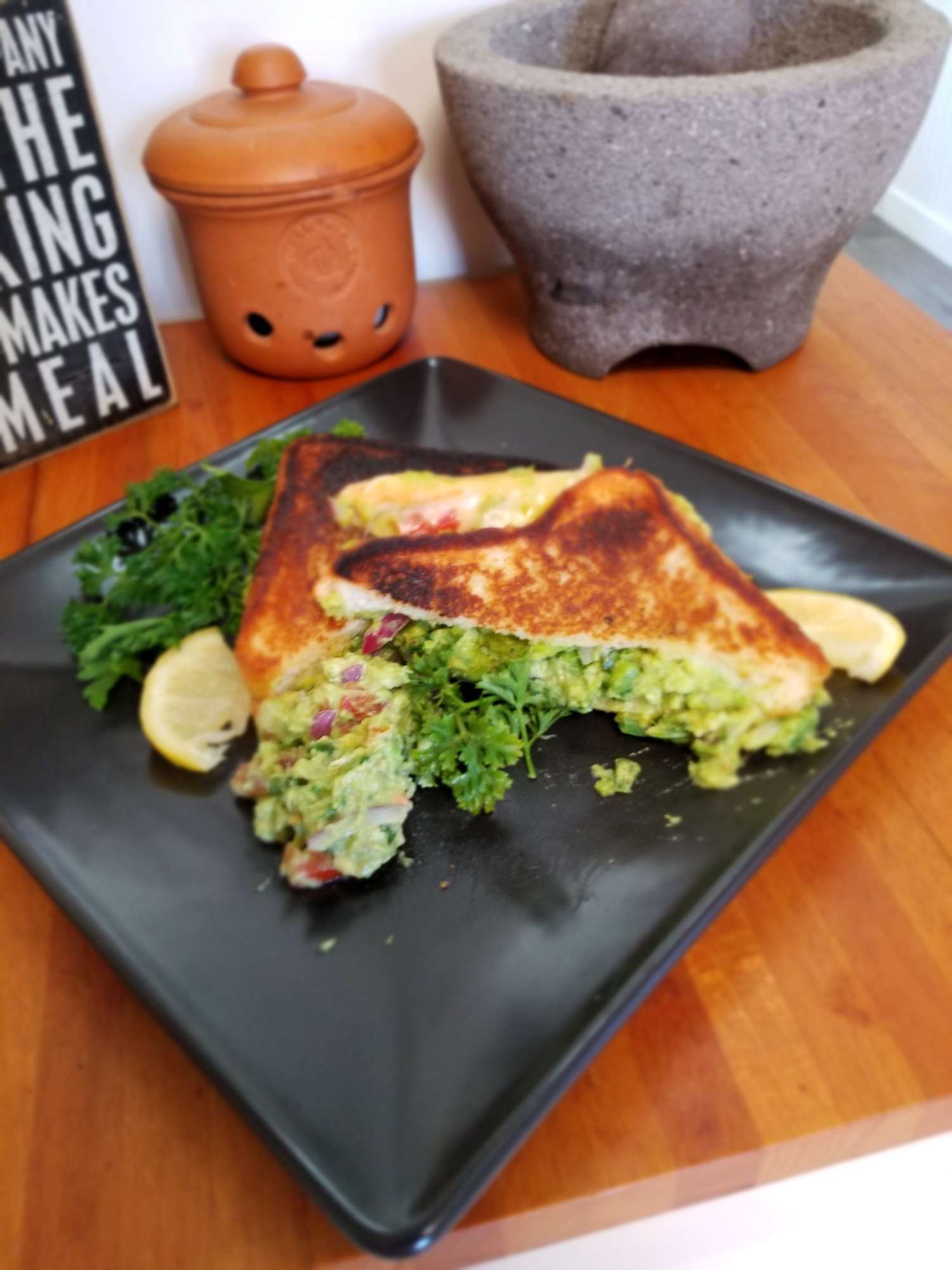 Southwestern Guacamole Grilled Cheese