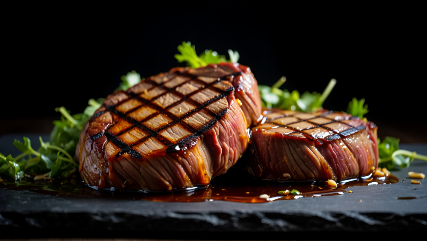 Soy Ginger Marinated Rib-Eye Steaks
