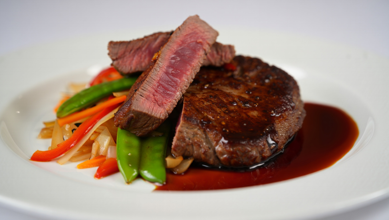 Soy-Marinated Asian Flat Iron Steak