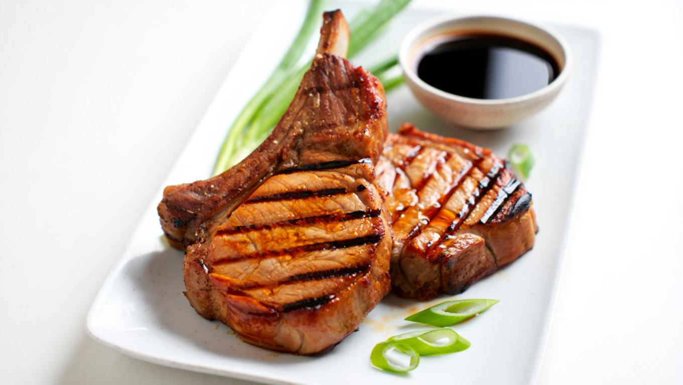 Soy-Marinated Asian Pork Chops