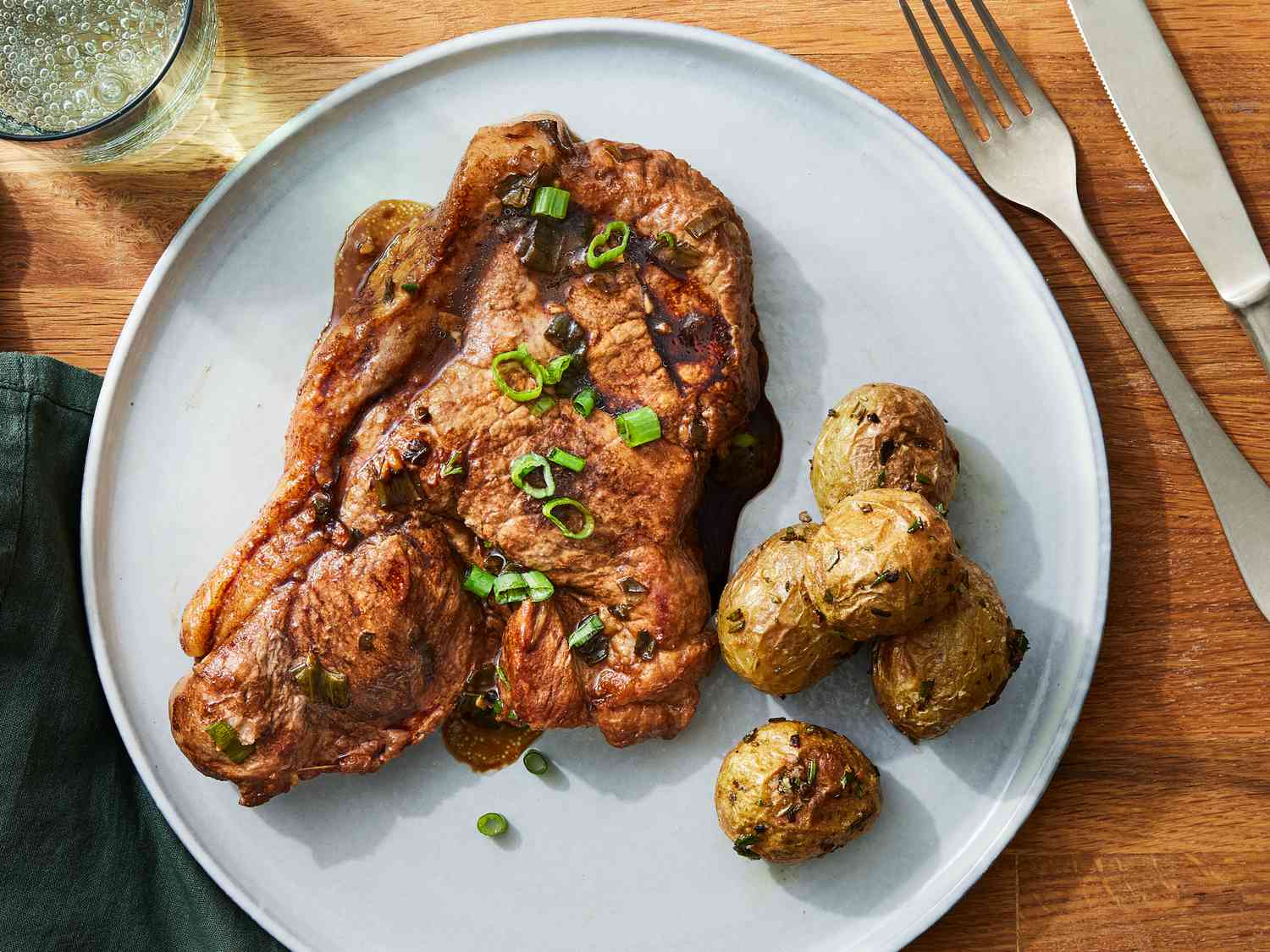 Soy-Marinated Pork Steaks