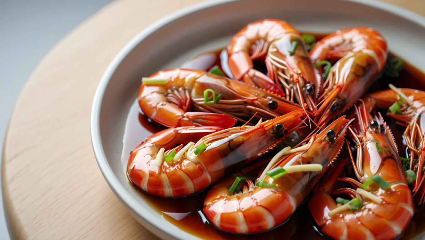 Soy Sauce Fried Prawns