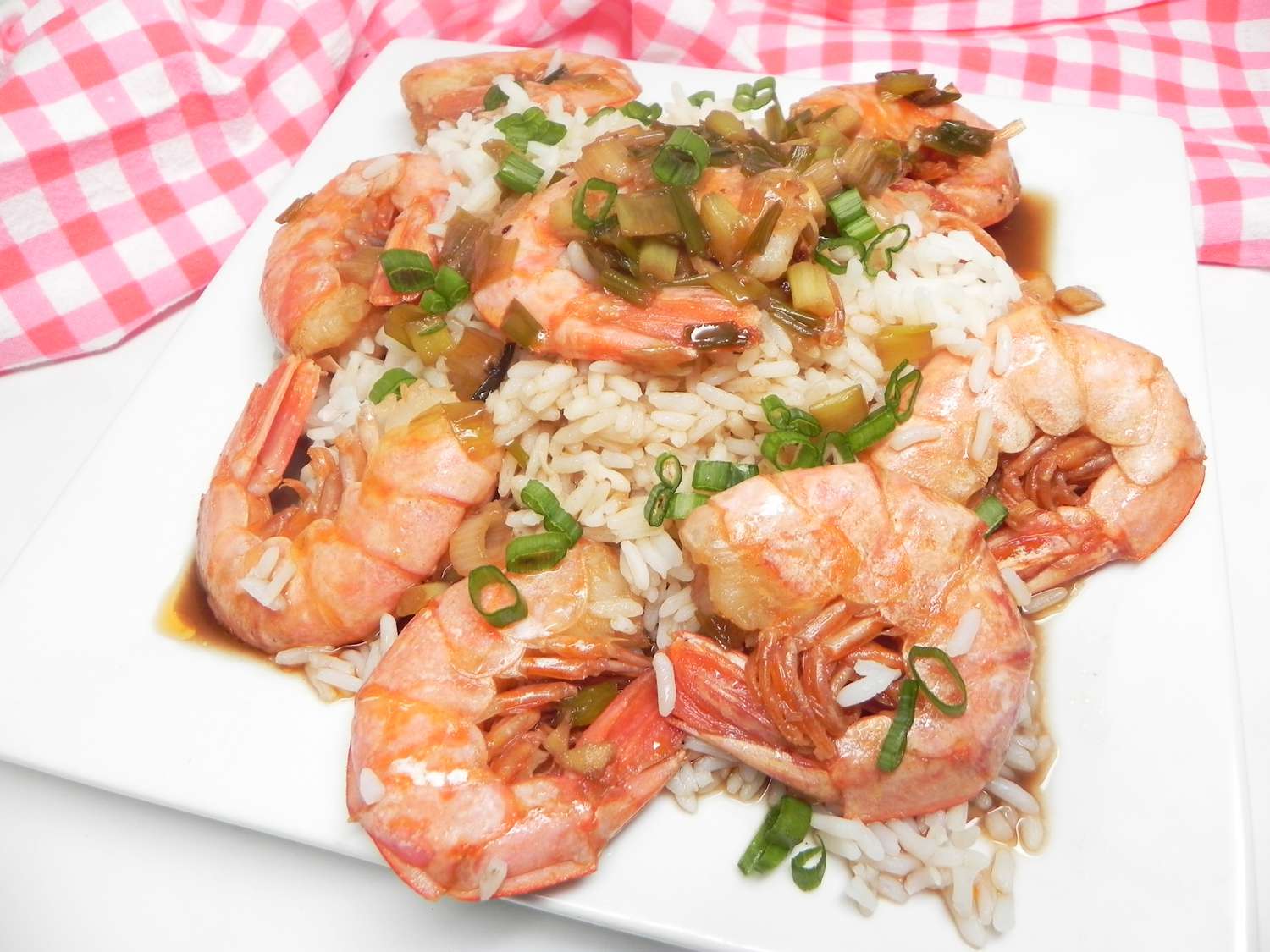 Soy Sauce Fried Prawns