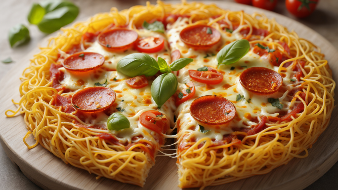 Spaghetti Pizza