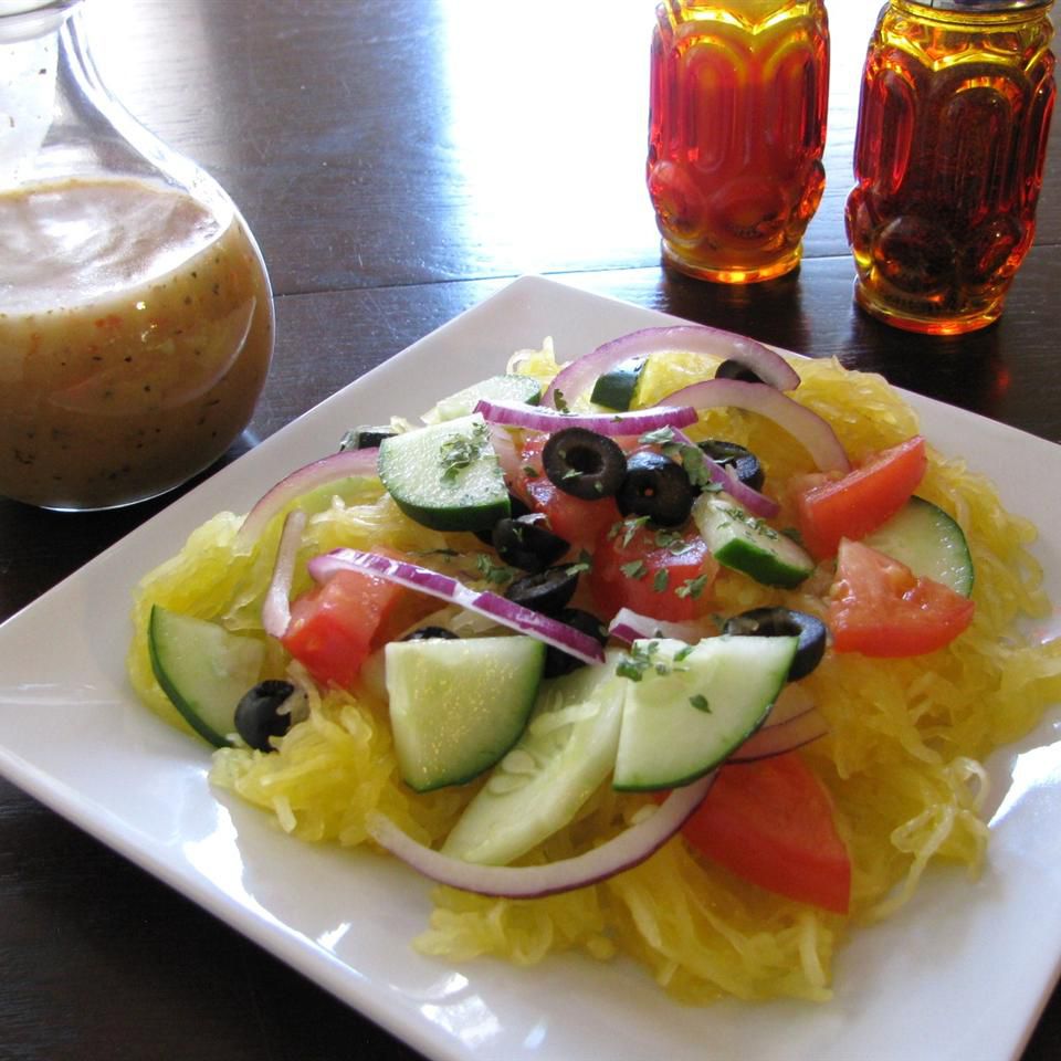 Spaghetti Squash and Cucumber Salad