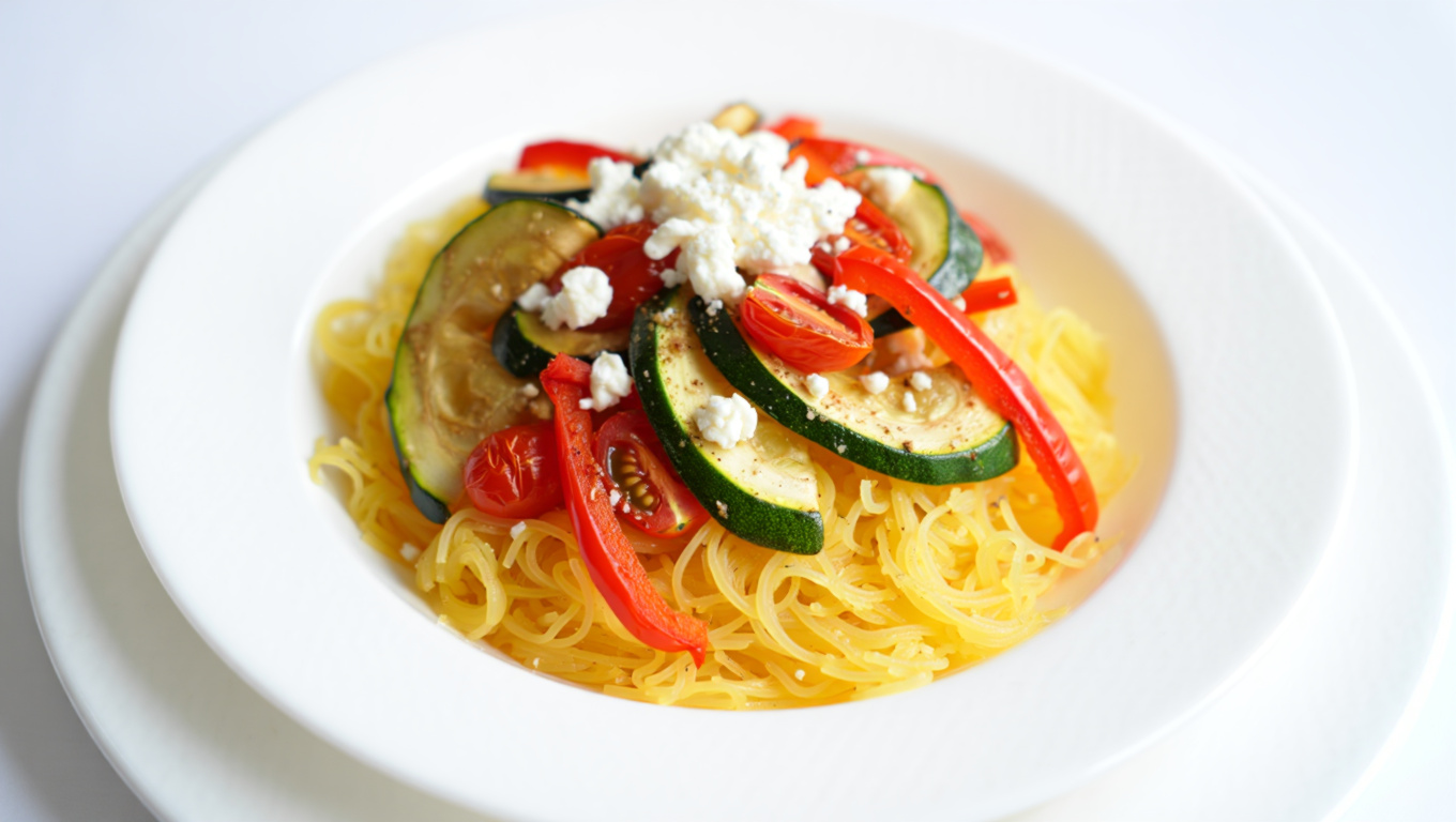 Spaghetti Squash Veggie Primavera