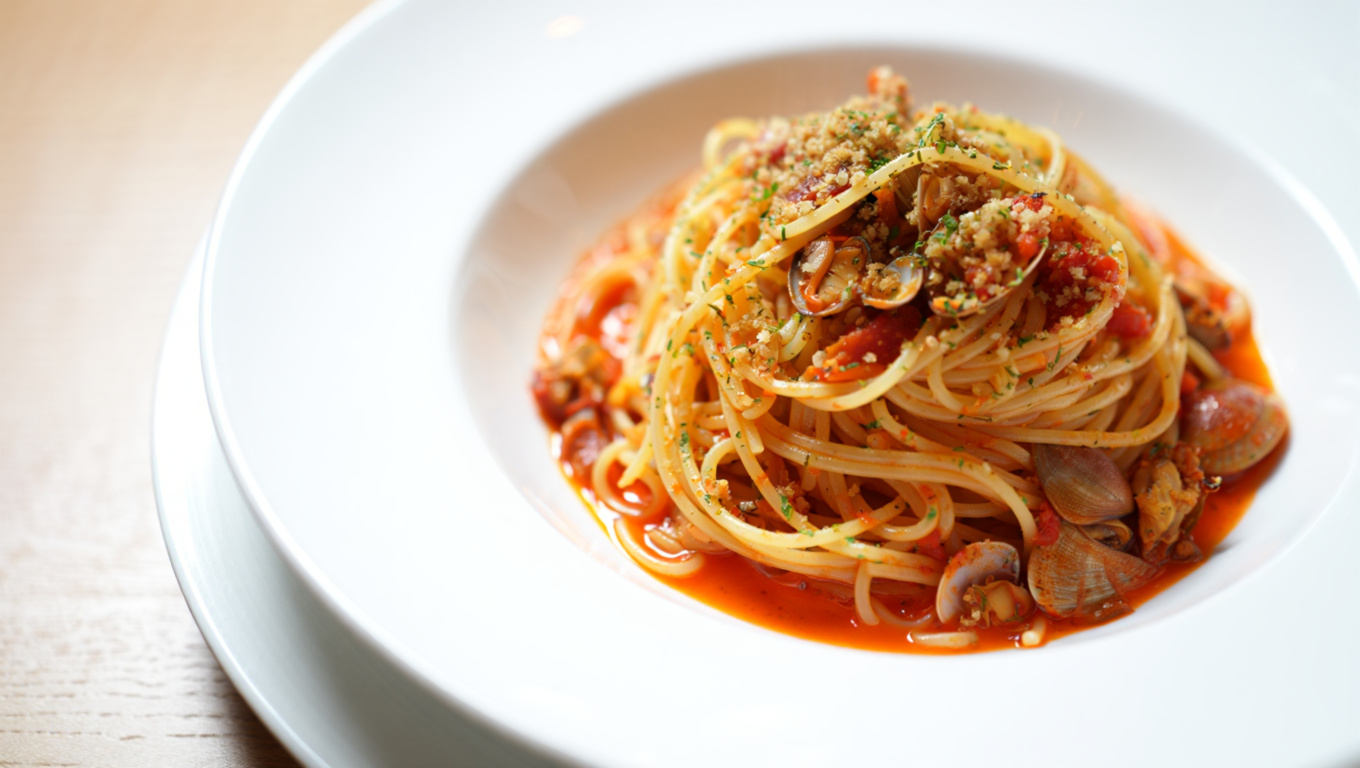 Spaghetti with Red Clam Sauce