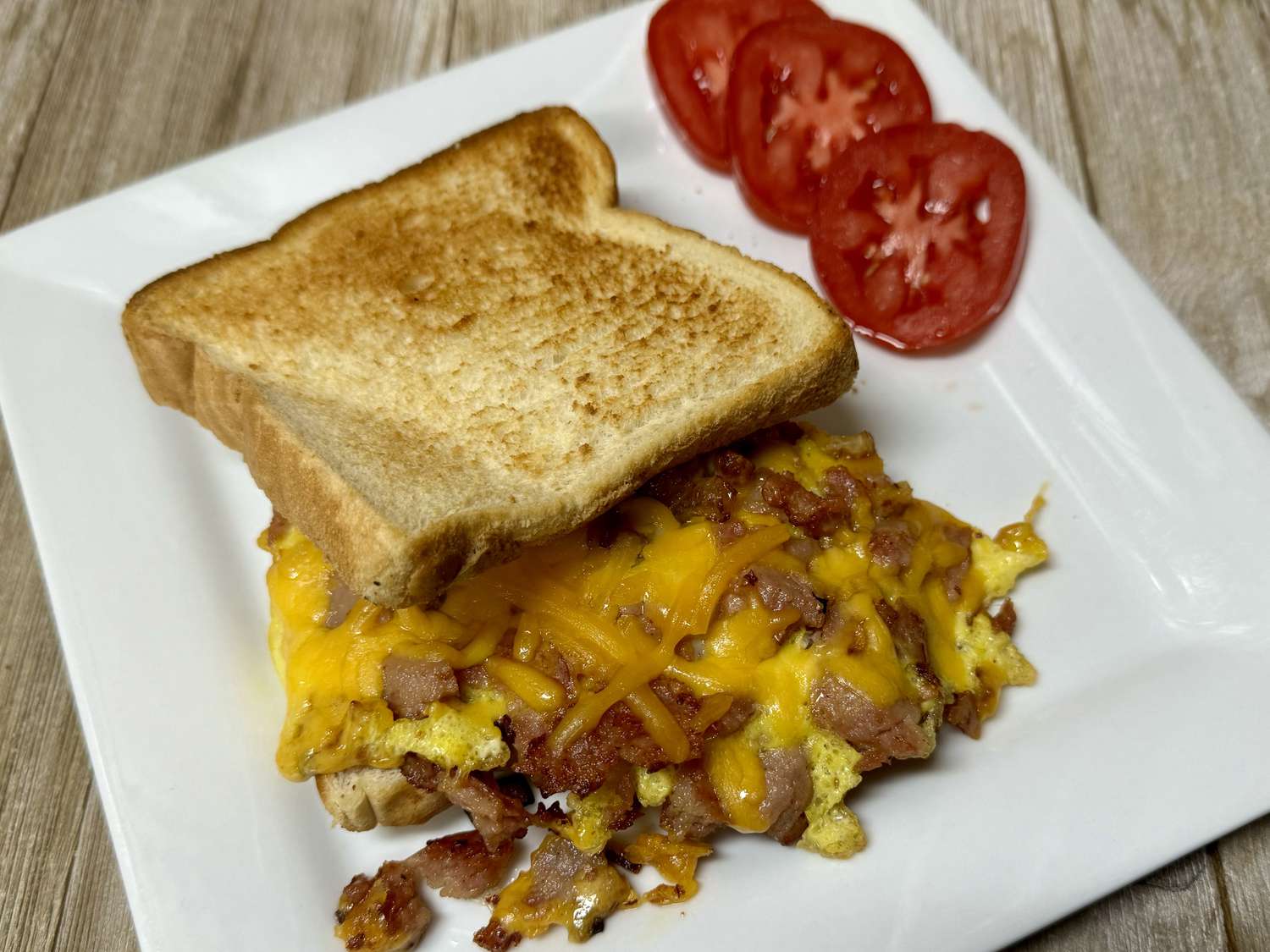 Spam and Egg Sandwich