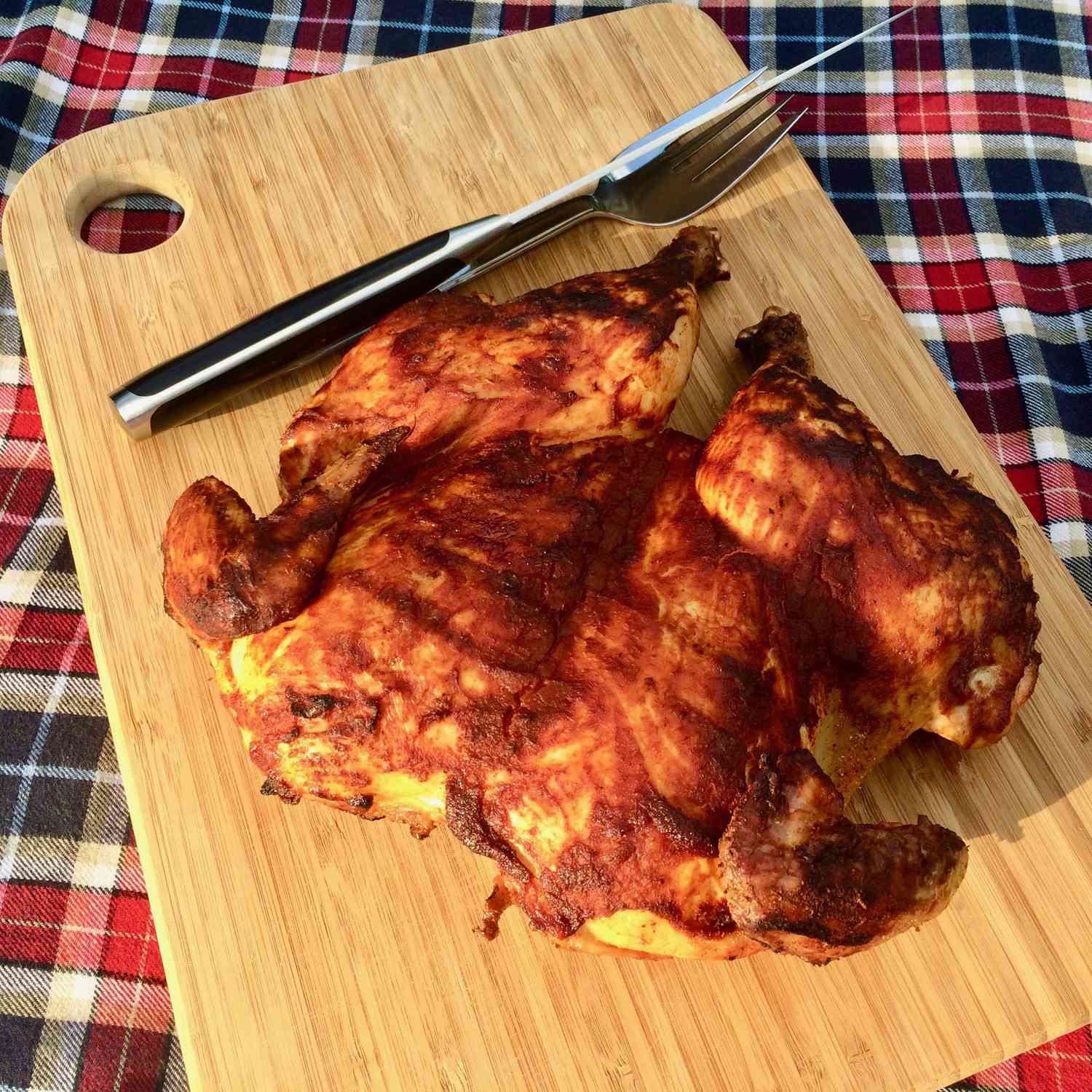 Spatchcock Grilled Chicken