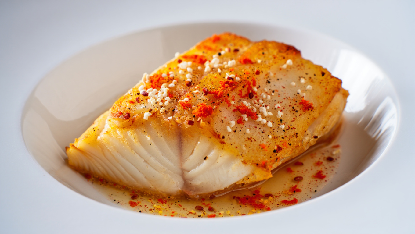 Spiced Broiled Haddock